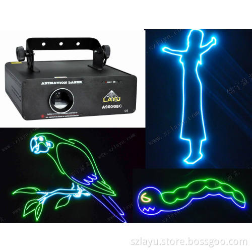 Green Blue and Cyan Animation DJ Laser Light (A900GBC)